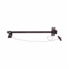 Cord Operated Door Holder - Garage Door - 375mm Length - Black Japanned