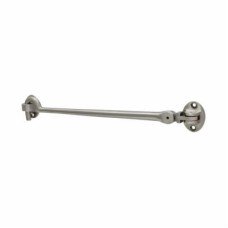 Hampstead Heavy Duty Cabin Hook & Eye - 250mm Length - Satin Nickel Hampstead Heavy Duty Cabin Hook & Eye - 250mm Length - Satin Nickel