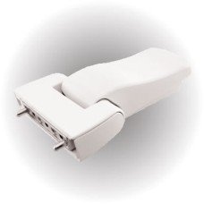 Fab & Fix PAS 24 uPVC/Timber Flag Door Hinge - 17mm Projection - White - Pack of 3