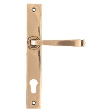 From The Anvil Avon uPVC Slimline Multipoint Door Handle - 92mm c/c - Polished Bronze
