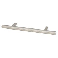 Exel 10mm T-Bar Cabinet Pull Handle - 96mm Centres - Satin Stainless Steel