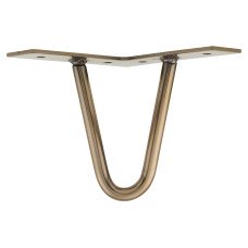 Rothley Hairpin Leg - 2 Pin - 100mm Height - Antique Brass