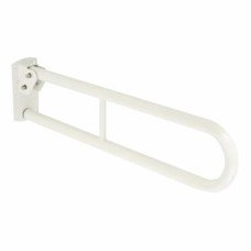Fitzroy of London Hinged Support Grab Rail - 800 x 200mm - Stainless Steel - White Powder Coated Fitzroy of London Hinged Support Grab Rail - 800 x 200mm - Stainless Steel - White Powder Coated