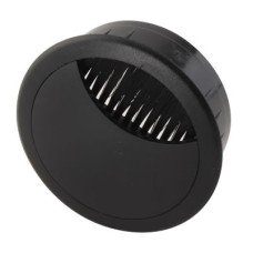 Exel Round Cable Tidy Grommet - 60mm Hole Size - Black - Pack of 10