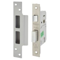 Legge Heavy Duty BS3621:2007 5 Lever Sashlock - 64mm Case - 44mm Backset - Polished Stainless Steel