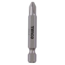 TIMCO Steel Driver Bits - Phillips - PH2 - 50mm Length - Pack of 5