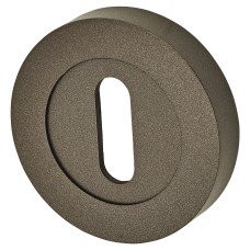 Serozzetta by Carlisle Brass Varese Escutcheon - 50mm Diameter - Keyhole - Matt Bronze