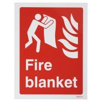 Exel Fire Blanket Sign - 200 x 150mm - R...
