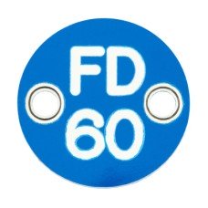 Exel FD60 Fire Door Sign - Drilled - 25mm Diameter - Rigid Plastic - Blue