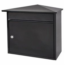 Burg Wachter Mersey Mailbox - 359 x 349 x 206mm - Black