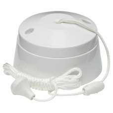 Knightsbridge 10AX 2 Way Pull Cord Switch - White