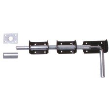 Drop Down Garage Bolt - 310mm Length - Black