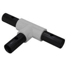 FibreRail Tee Connector - Key Clamp System - 90° - Grey