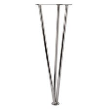 Rothley 3 Bar Table Leg - 154 x 710mm - 100kg Maximum Weight - Polished Chrome