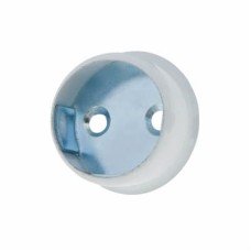 Rothley 19mm Invisifix Hanging Rail End Socket - White - Pack of 2