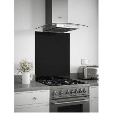 Self Adhesive Glass Kitchen Splashback - 750 x 600mm - Black Sparkle Self Adhesive Glass Kitchen Splashback - 750 x 600mm - Black Sparkle
