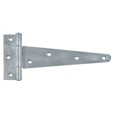 Heavy Duty Gate/Door Tee Hinge - 200 x 28mm - Galvanised - Pair