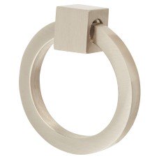 Heritage Brass by M Marcus Ring Cabinet Drop Handle - 50mm Diameter - Satin Nickel