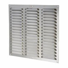 Exel Hooded Louvre Vent - 305 x 305mm - 23750mm² Free Air Flow - Polished Stainless 