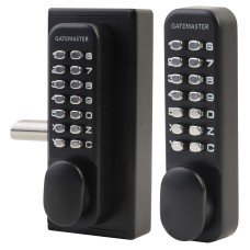 Gatemaster Surface Fixed Marine Grade Two Side Push Button Gate Code Lock - Left Hand - Black
