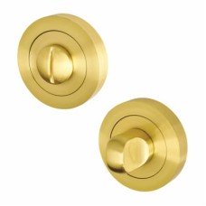 Exel Bathroom Turn & Release - 50mm Diameter - Satin Brass