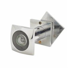 D&E 200° Square Door Viewer - Door Thickness 35-60mm - Polished Chrome 