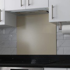 Exel Aluminium Kitchen Splashback - 900 x 750mm - Matt Light Ivory