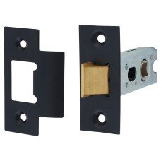 Jedo Heavy Duty Tubular Latch - 64mm Case - 44mm Backset - Square - Matt Black