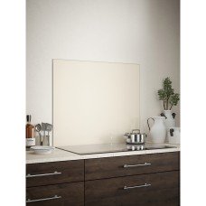 Self Adhesive Glass Kitchen Splashback - 750 x 900mm - Cotton Cream Self Adhesive Glass Kitchen Splashback - 750 x 900mm - Cotton Cream