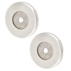 Exel Rose Set for 25mm Door Pull Handles - 52 x 6mm - Satin Stainless Steel