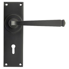 From The Anvil Aged Bronze Keyhole Door Handle - Avon Range - 152 x 48mm