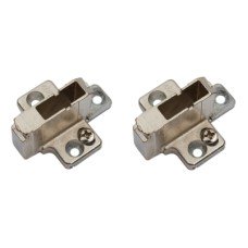 Blum CLIP Cruciform Cabinet Mounting Plate - Chipboard Screws - 18mm Spacing - Zinc Diecast - Pair