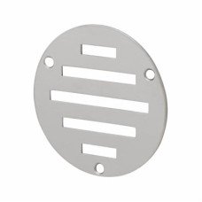 Exel Circular Slotted Vent - 76mm - 900mm² Free Air Flow - Polished Stainless Steel 