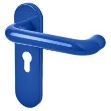 Hoppe AR600/23 Cobalt Blue Nylon Steel Core Euro Lock Door Handle - 47.6mm c/c - Paris Range Hoppe AR600/23 Cobalt Blue Nylon Steel Core Euro Lock Door Handle - 47.6mm c/c - Paris Range