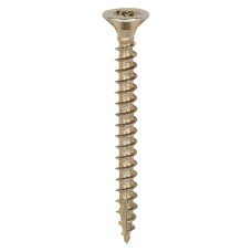 TIMCO Classic Pozi Countersunk Wood Screws - 3.5 x 35mm - Yellow Zinc - Pack of 200