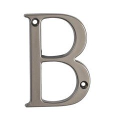 76mm Screw Fix Door Letter - B - Satin Bronze