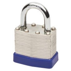 Squire Watchman Laminated Padlock - 40mm Body - 26 x 20mm Shackle - Keyed to Differ - Silver Squire Watchman Laminated Padlock - 40mm Body - 26 x 20mm Shackle - Keyed to Differ - Silver