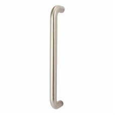 Exel 22mm D-Bar Door Pull Handle - Bolt Fix - 305mm Centres - Satin Stainless Steel