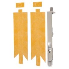 Lever Action Flush Bolt - Fire Rated - Radius - 200 x 20mm - Satin Stainless Steel 