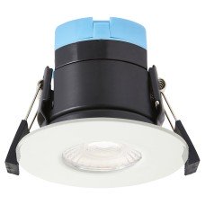 Forum Spa Rhom 8W IP65 Fire Rated LED Dimmable Fixed Downlight - 3/4/6000K CCT - Matt White 