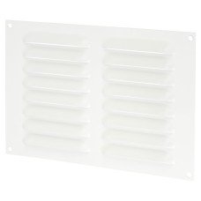 Exel Hooded Louvre Vent - 242 x 165mm - 6650mm² Free Air Flow - White
