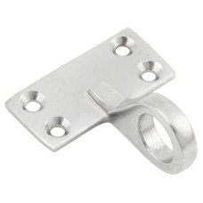 Exel Top Rail Mounting Sash Window Ring Lift - 48 x 22mm - Satin Chrome