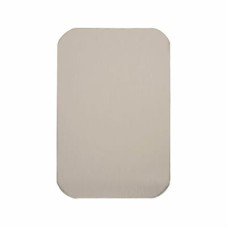 Exel Jumbo Adhesive Fixing Escutcheon - 75 x 50mm - Blank - Satin Stainless Steel