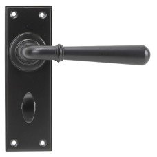 From The Anvil Aged Bronze Bathroom Door Handle - Newbury Range - 152 x 50mm