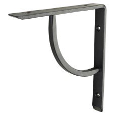 Olde Forge Plain Shelf Bracket - 152 x 152mm - Black