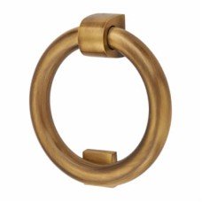 Heritage Brass by M Marcus Ring Door Knocker - 107 x 77mm - Antique Brass