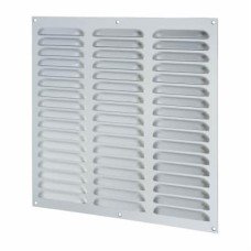 Exel Hooded Louvre Vent - 305 x 305mm - 19869mm² Free Air Flow - Satin Aluminium