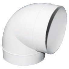 Manrose Plastic 90° Elbow Pipe Connector - 5 Manrose Plastic 90° Elbow Pipe Connector - 5