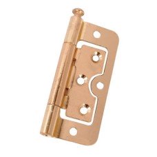 Loose Pin Hurlinge Cabinet Hinge - 75 x 55 x 1.5mm - Polished Brass - Pair