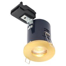 Forum Electralite Yate 50W IP65 Fire Rated LED Fixed Downlight - Satin Brass